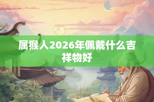 属猴人2026年佩戴什么吉祥物好