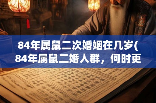 84年属鼠二次婚姻在几岁(84年属鼠二婚人群，何时更容易修成正果？)