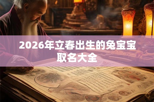 2026年立春出生的兔宝宝取名大全 2026年立春出生的兔宝宝取名大全