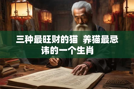三种最旺财的猫  养猫最忌讳的一个生肖