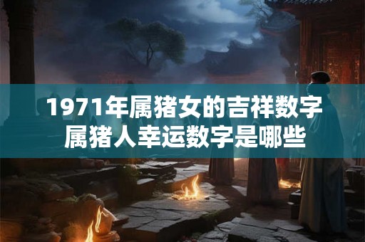 1971年属猪女的吉祥数字 属猪人幸运数字是哪些