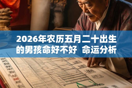 2026年农历五月二十出生的男孩命好不好  命运分析