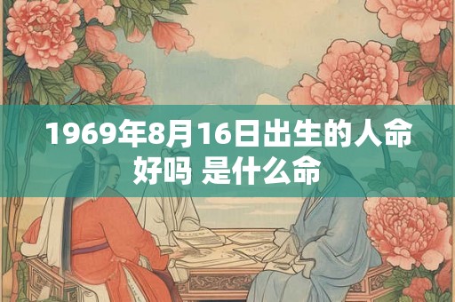 1969年8月16日出生的人命好吗 是什么命
