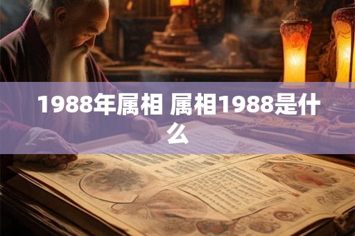 1988年属相 属相1988是什么