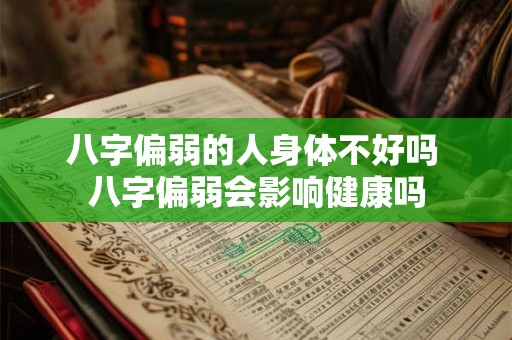 八字偏弱的人身体不好吗 八字偏弱会影响健康吗