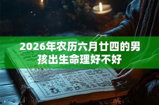 2026年农历六月廿四的男孩出生命理好不好 2026年农历六月廿四的男孩出生命理好不好