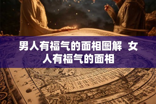 男人有福气的面相图解  女人有福气的面相