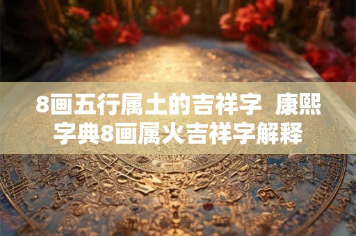 8画五行属土的吉祥字 康熙字典8画属火吉祥字解释 8画五行属土的吉祥字 康熙字典8画属火吉祥字解释