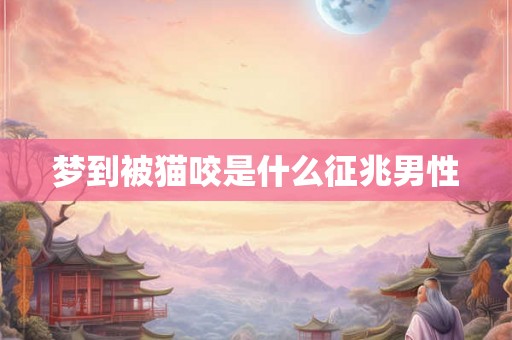 梦到被猫咬是什么征兆男性