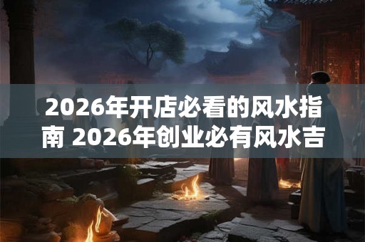 2026年开店必看的风水指南 2026年创业必有风水吉煞