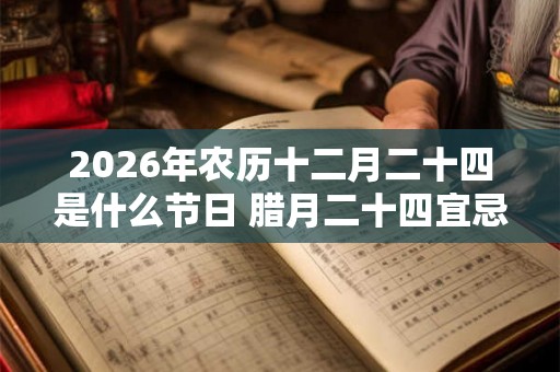 2026年农历十二月二十四是什么节日 腊月二十四宜忌