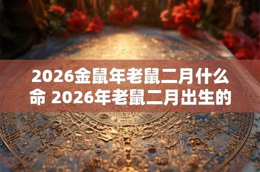 2026金鼠年老鼠二月什么命 2026年老鼠二月出生的人的命运如何