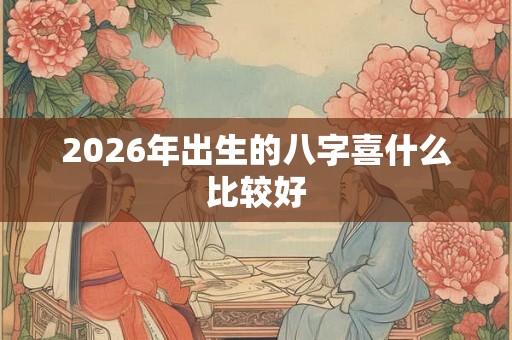 2026年出生的八字喜什么比较好