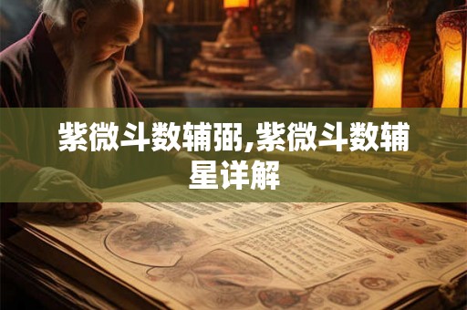 紫微斗数辅弼,紫微斗数辅星详解