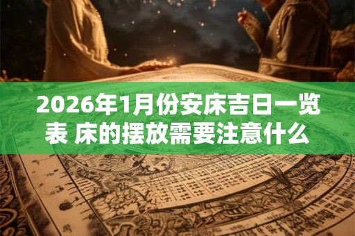 2026年1月份安床吉日一览表 床的摆放需要注意什么