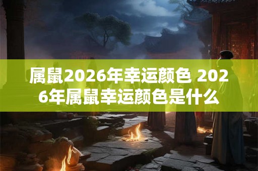 属鼠2026年幸运颜色 2026年属鼠幸运颜色是什么