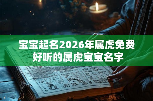宝宝起名2026年属虎免费 好听的属虎宝宝名字