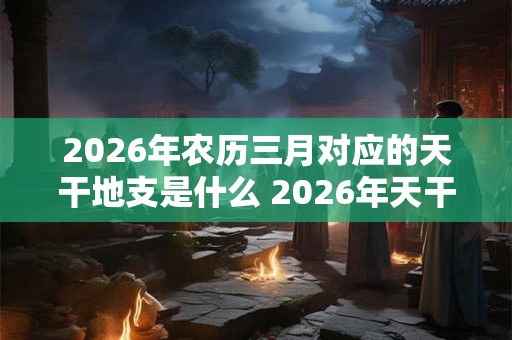 2026年农历三月对应的天干地支是什么 2026年天干是什么