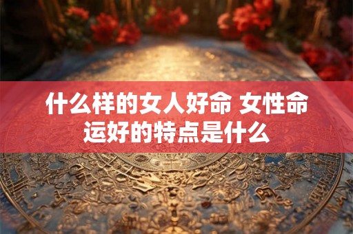 什么样的女人好命 女性命运好的特点是什么 什么样的女人好命 女性命运好的特点是什么