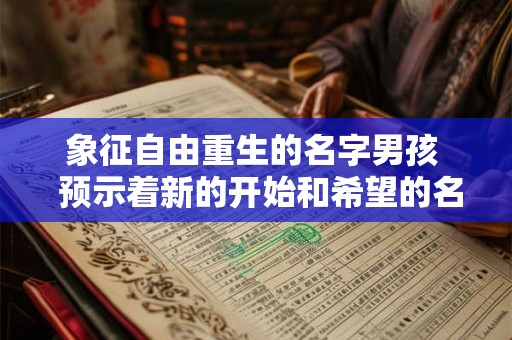 象征自由重生的名字男孩 预示着新的开始和希望的名字 象征自由重生的名字男孩 预示着新的开始和希望的名字