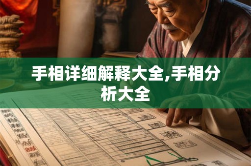 手相详细解释大全,手相分析大全