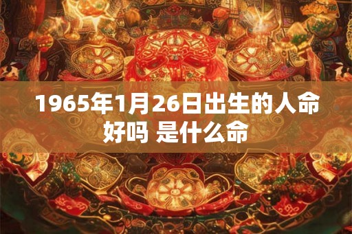 1965年1月26日出生的人命好吗 是什么命