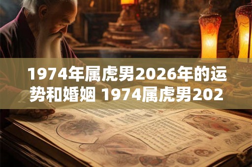 1974年属虎男2026年的运势和婚姻 1974属虎男2026运势与婚姻如何 1974年属虎男2026年的运势和婚姻 1974属虎男2026运势与婚姻如何