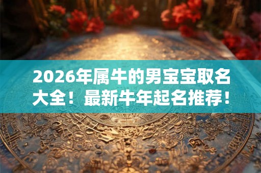 2026年属牛的男宝宝取名大全!最新牛年起名推荐! 2026年属牛的男宝宝取名大全!最新牛年起名推荐!