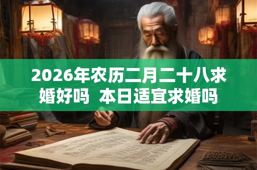 2026年农历二月二十八求婚好吗  本日适宜求婚吗
