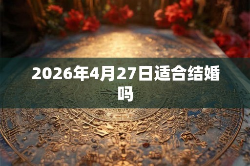 2026年4月27日适合结婚吗 2026年4月27日适合结婚吗