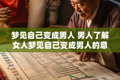 梦见自己变成男人 男人了解女人梦见自己变成男人的意义