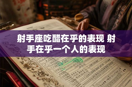 射手座吃醋在乎的表现 射手在乎一个人的表现