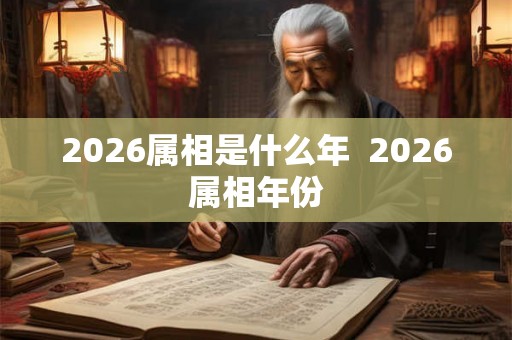 2026属相是什么年  2026属相年份