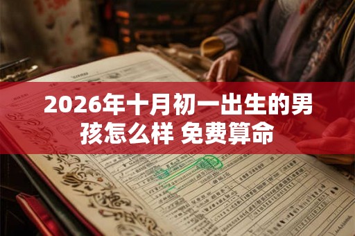 2026年十月初一出生的男孩怎么样 免费算命