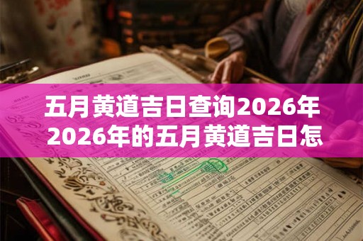 五月黄道吉日查询2026年 2026年的五月黄道吉日怎么查询