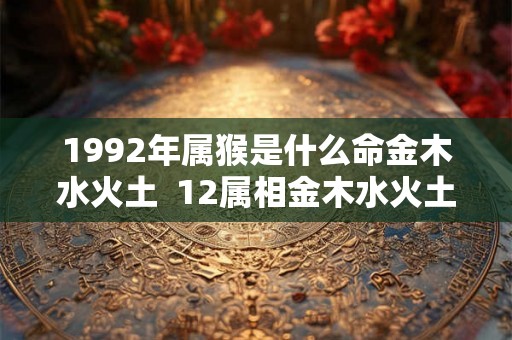 1992年属猴是什么命金木水火土  12属相金木水火土对照表