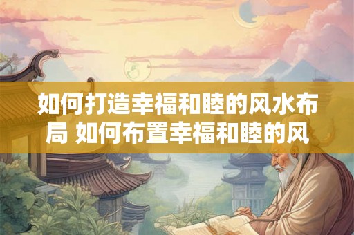 如何打造幸福和睦的风水布局 如何布置幸福和睦的风水