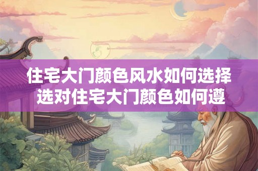 住宅大门颜色风水如何选择 选对住宅大门颜色如何遵循风水 住宅大门颜色风水如何选择 选对住宅大门颜色如何遵循风水