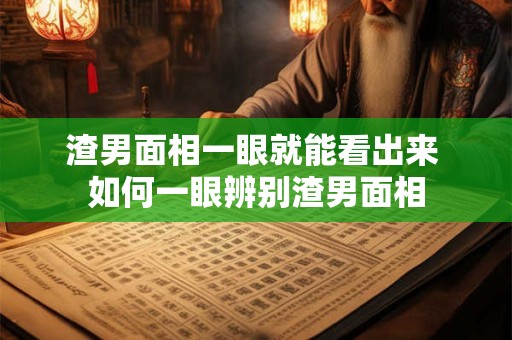 渣男面相一眼就能看出来 如何一眼辨别渣男面相