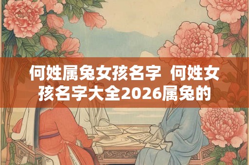 何姓属兔女孩名字  何姓女孩名字大全2026属兔的