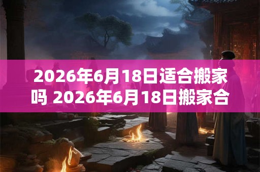2026年6月18日适合搬家吗 2026年6月18日搬家合适吗