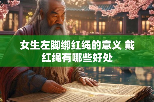 女生左脚绑红绳的意义 戴红绳有哪些好处