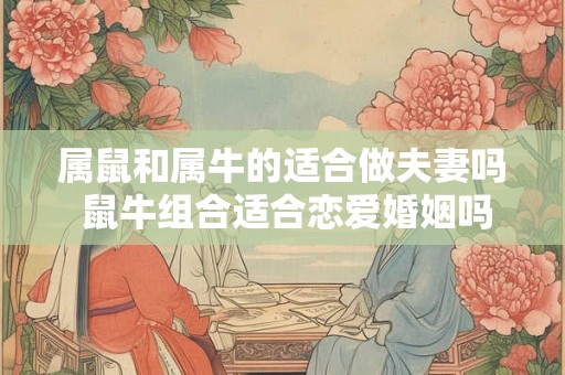属鼠和属牛的适合做夫妻吗 鼠牛组合适合恋爱婚姻吗