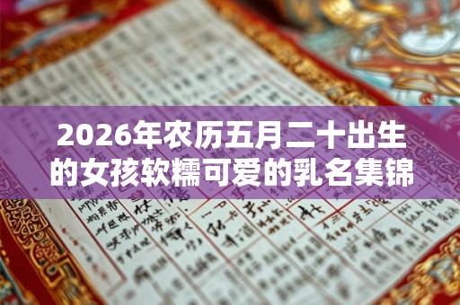 2026年农历五月二十出生的女孩软糯可爱的乳名集锦