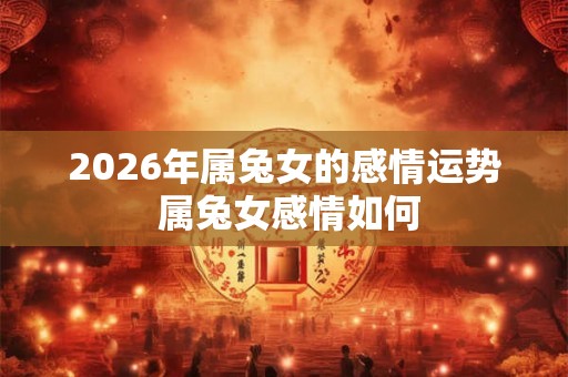 2026年属兔女的感情运势 属兔女感情如何
