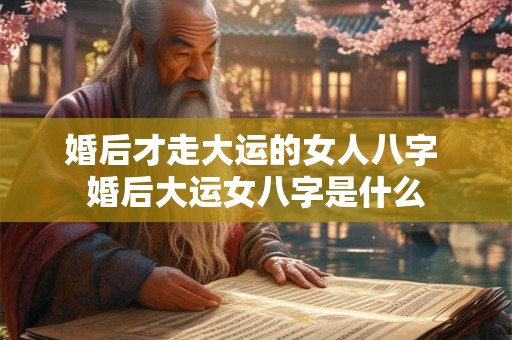 婚后才走大运的女人八字 婚后大运女八字是什么