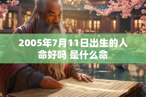 2005年7月11日出生的人命好吗 是什么命
