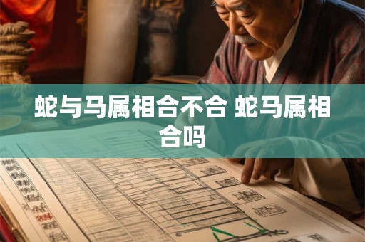 蛇与马属相合不合 蛇马属相合吗