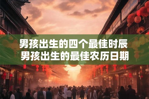 男孩出生的四个最佳时辰 男孩出生的最佳农历日期