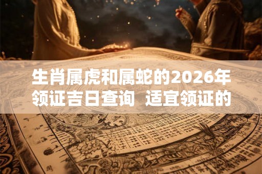 生肖属虎和属蛇的2026年领证吉日查询  适宜领证的好日子